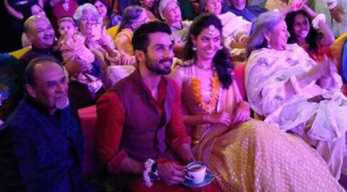 Shahid and Mira at their sangeet